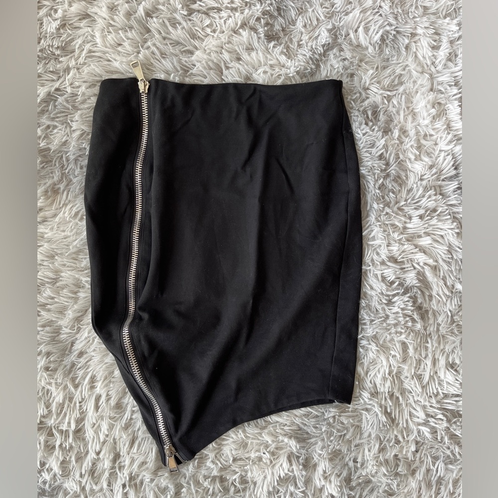 Nasty Gal Mini Zippered Pencil Skirt Size M